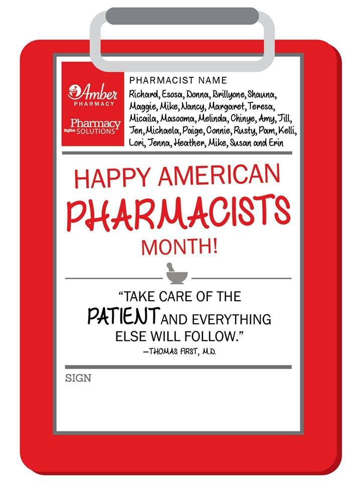 Thank a Pharmacist this October American Pharmacists Month